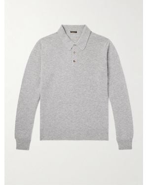 Rubinacci Cashmere Polo Shirt - Grey