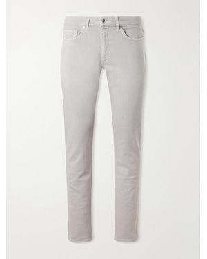 Peter Millar Fairfield Straight-leg Garment-dyed Jeans - Grey