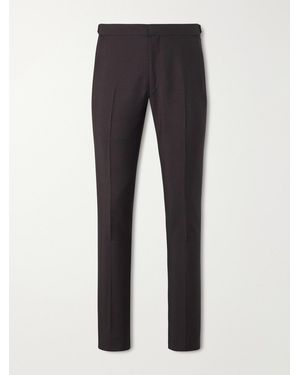 Tom Ford O'connor Straight-leg Mohair And Wool-blend Suit Trousers - Blue