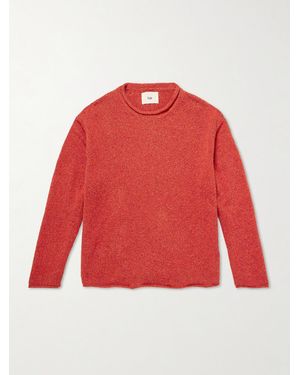 Folk Knitted Sweater - Red