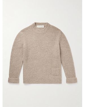 God's True Cashmere Cloud Embellished Cashmere-Blend Bouclé Jumper - Natural