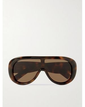 Gucci Aviator-Style Acetate Sunglasses - Multicolour