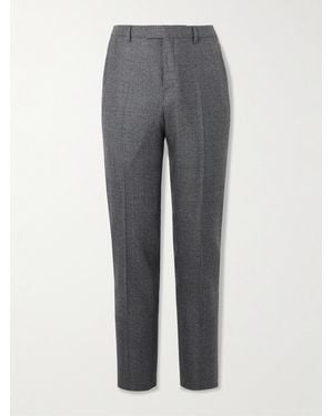 Paul Smith Straight-leg Prince Of Wales Checked Wool Suit Trousers - Grey