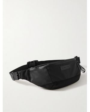 master-piece Slick Rubberised Shell And Cordura Ballistic Nylon Belt Bag - Black
