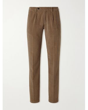 Massimo Alba Ionio2 Straight-Leg Cotton-Corduroy Trousers - Natural