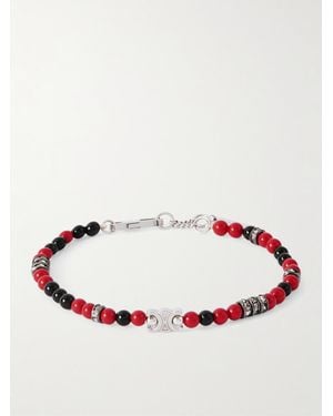 Celine Armband mit silberfarbenen Details - Rot