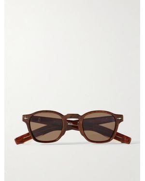 Jacques Marie Mage Zephirin D-Frame Acetate Sunglasses - Brown