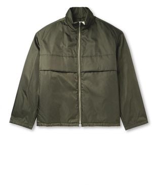 Jil Sander Padded Tech-Twill Bomber Jacket - Green