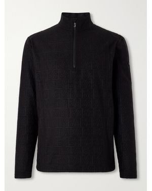 Bogner Harry Logo-print Stretch-fleece Half-zip Ski Midlayer - Black