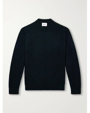 NN07 Lee 6598 Merino Wool-Blend Sweater - Blau