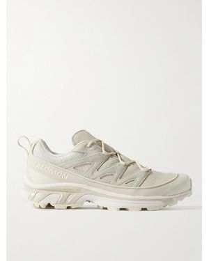 Salomon Xt-6 Expanse Ltr Mesh-trimmed Suede And Leather Trainers - Natural