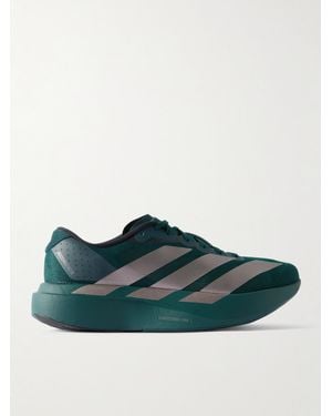adidas Originals Adizero Evo Sl Rubber-Trimmed Mesh Running Trainers - Green