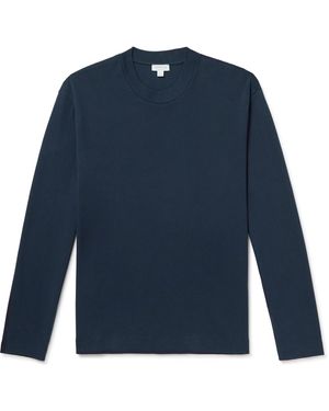 Sunspel Cotton-Jersey T-Shirt - Blue