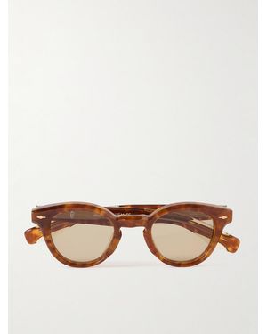 Jacques Marie Mage Clemens Round-Frame Acetate Sunglasses - Brown