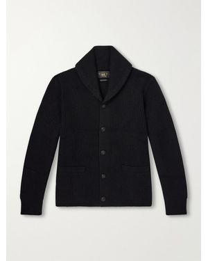 RRL Shawl-Collar Cashmere Cardigan - Blau
