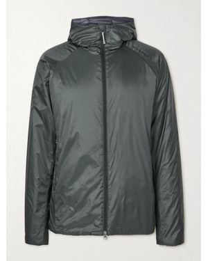 Houdini Dunfri Packable Padded Recycled-Ripstop Hooded Ski Jacket - Grey