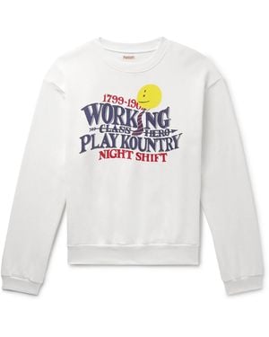 Kapital Printed Cotton-Jersey Sweatshirt - White