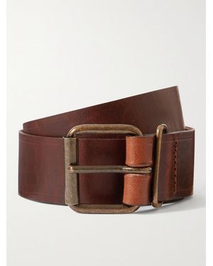 Bleu De Chauffe Fred 4cm Leather Belt - Brown