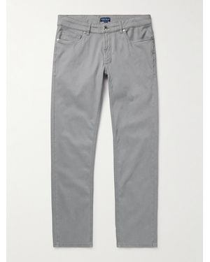 Peter Millar Pantaloni Slim-Fit - Grigio