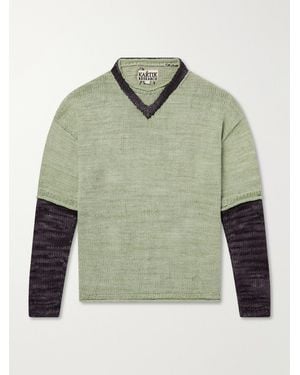 Kartik Research Silk Jumper - Green