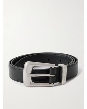 Saint Laurent 2cm Leather Belt - Black