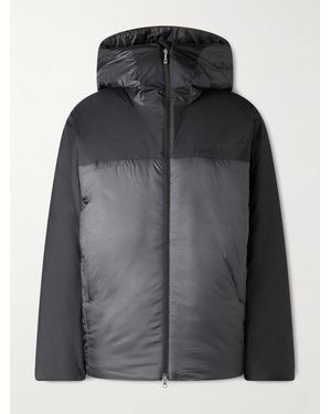 Houdini Double Dunfri Switch Woven-Panelled Spinner Ripstop Hooded Ski Jacket - Black