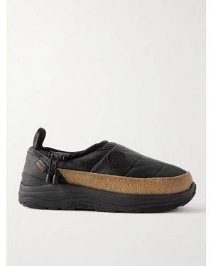Moncler Genius Suicoke 2 Moncler 1952 Pepper Quilted Nylon Loafers - Black