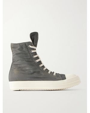 Rick Owens Ramones Denim Sneakers - Gray