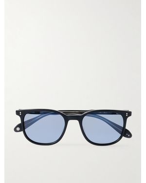 Garrett Leight Bentley Sun D-Frame Acetate Polarised Sunglasses - Blue