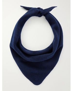 NN07 Triangle 6623 Wool Scarf - Blue