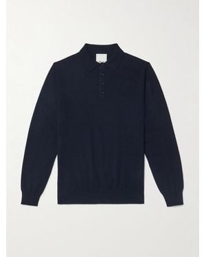 Allude Cashmere Polo Shirt - Blue