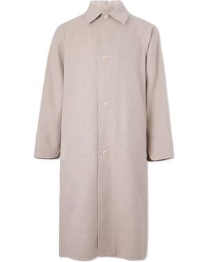 STÒFFA Double-Faced Wool Overcoat - Natural