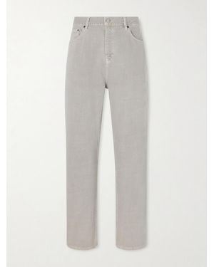 FRAME The Relaxed Straight-Leg Jeans - Gray
