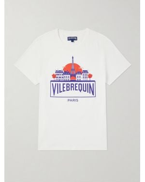 Vilebrequin Thom City Logo-Print Cotton-Jersey T-Shirt - White