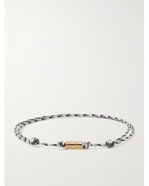 Luis Morais 14-karat Gold And Cord Bracelet - Natural