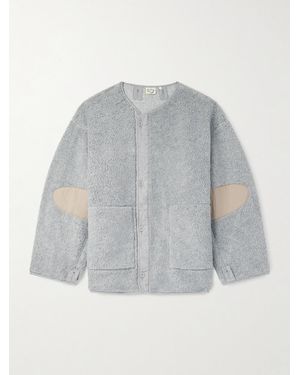 Orslow M-65 Mantelfutter aus Fleece mit Shell-Besatz - Grau