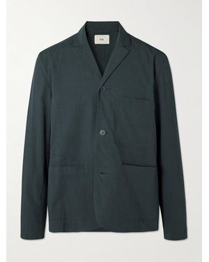 Folk Cotton Suit Jacket - Green