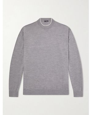 Kiton Merino Wool Sweater - Gray