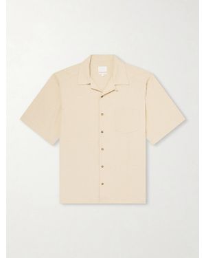 A.P.C. Jude Camp-Collar Organic Cotton And Linen-Blend Shirt - Natural