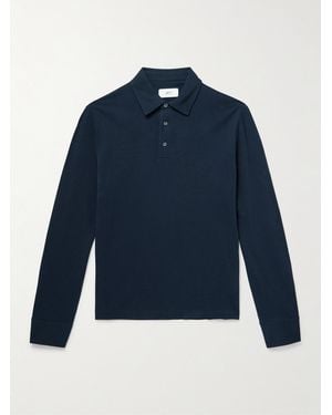 MR P. Cotton-Piqué Polo Shirt - Blue
