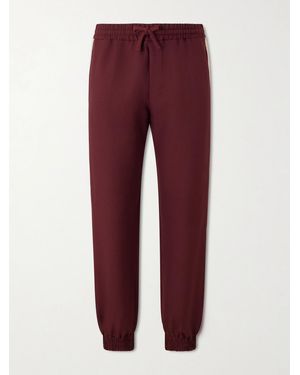 Valentino Garavani Vgold Striped Drill Joggers - Red