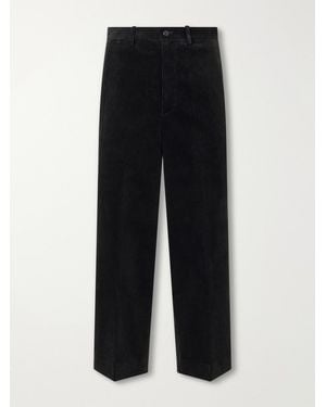 Visvim Broader Straight-Leg Cotton-Corduroy Pants - Black