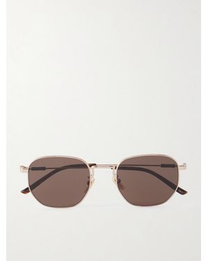 Gucci Round-Frame-Tone Sunglasses - Metallic