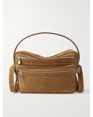 Acne Studios Camero Camera Suede Messenger Bag - Brown