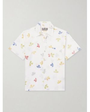 Kartik Research Printed Cotton-Voile Shirt - White