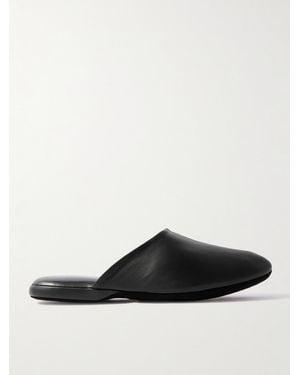 Charvet Nappa Leather Slippers - White