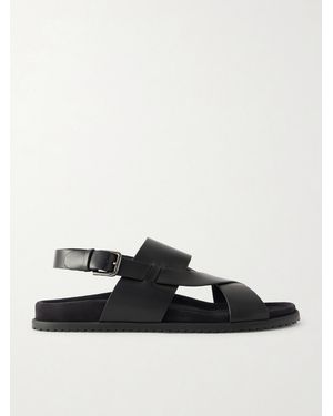 Dolce & Gabbana Buckled Leather Sandals - Black