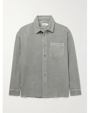 FRAME Modern Cotton And Lyocell-Blend Twill Shirt - Grey