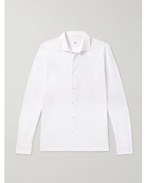 Fedeli Jason Cotton-Jersey Shirt - White