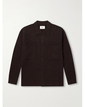 NN07 Jonas 6398 Merino Wool Overshirt - Black